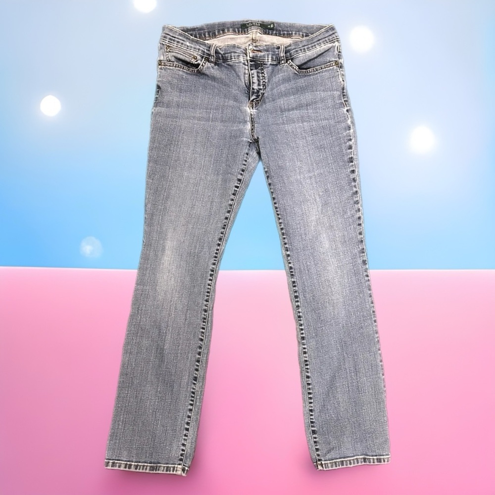 Vintage Y2K Ralph Ralph Lauren Women's 10 Low Rise Modern Straight Denim Jeans